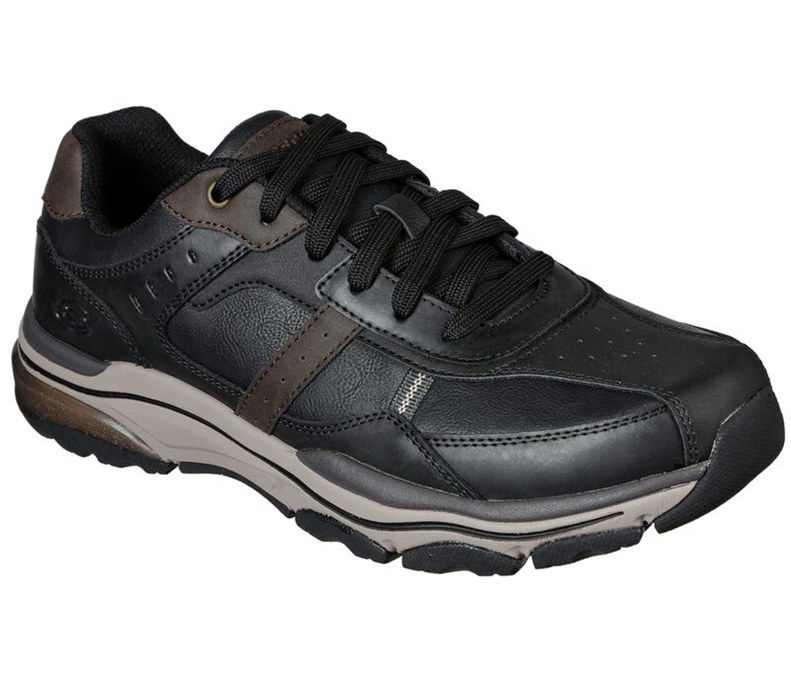 Skechers Relaxed Fit: Romago - Elmen - Mens Sneakers Black [AU-FG8694]